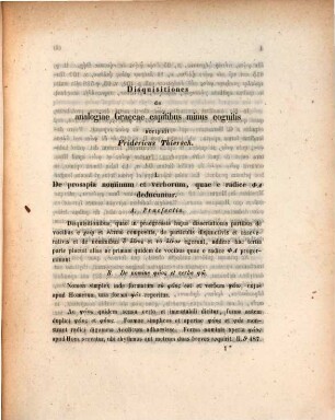 Disquisitiones de analogiae graecae capitibus minus cognitis, 3