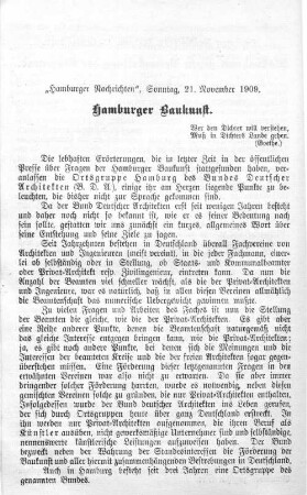 Hamburger Baukunst.