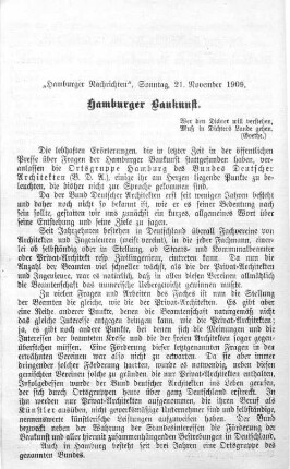 Hamburger Baukunst.