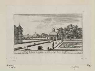 Veuë du Jardin de Lusigny en Brie, aus: „Diverses veues faicts par Israel Silvestre“