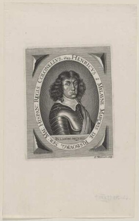 Bildnis des Henricvs â Melavne, Marqvis de Risbovrg