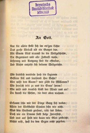 Sämmtliche Dichtungen, 7. Neue Dichtungen ; 2