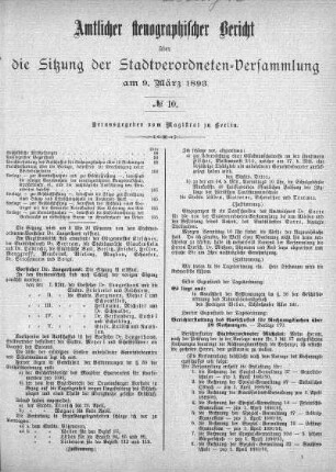 No. 10, 9. März 1893