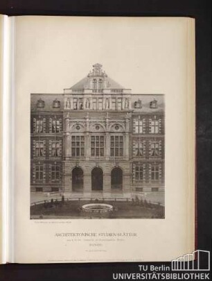 Serie II. No. 105. Oberpräsidial- und Regierungsgebäude. Mittelbau. Danzig.