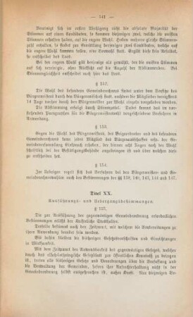 Titel XX. Ausführungs- und Uebergangsbestimmungen