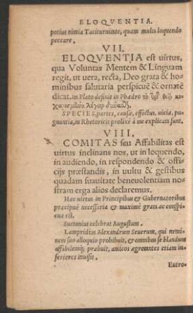 VII. Eloquentia ...
