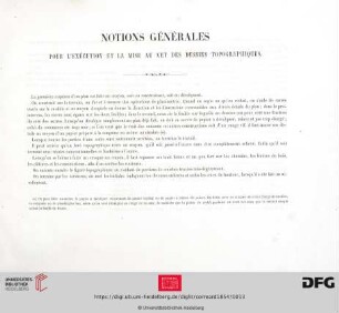Notions générales
