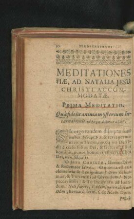 Meditationes Piae, Ad Natalia Jesu Christi Accommodatae.