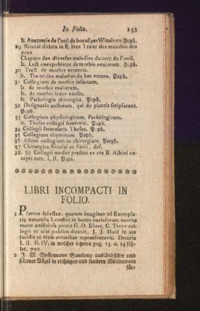 Libris Incompacti In Folio