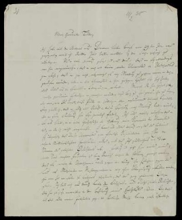 Nr. 3: Brief von Karl Otfried Müller an seinen Bruder Julius, Göttingen, 11.2.1838