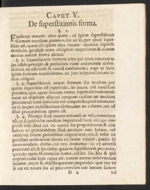 Caput V. De superstitionis forma.