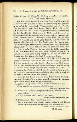 Ueber die mit der Bockkäfer-Gattung Xylosteus verwandten zum Theil neuen Genera.