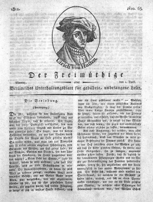 Nro. 65, Montag, den 1. April 1811