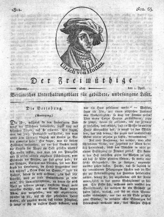 Nro. 65, Montag, den 1. April 1811