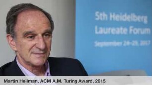 5th HLF – Interviews with mathematics and computer science laureates: Martin Hellman