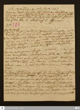Reisebericht von August Hermann Francke.
