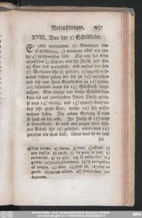 XVIII. Von der Schildkröte.