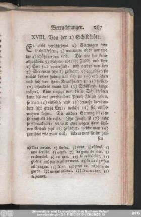 XVIII. Von der Schildkröte.