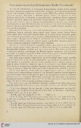5: Constitutio Apostolica De Latinitatis Studio Provehendo