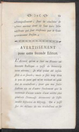 Avertissement pour cette seconde Edition