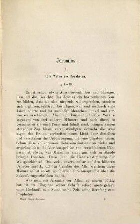 Messianische Prophezieen, 2,1. Die messianischen Prophezieen des Jeremias