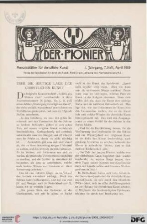 7. Heft, April 1909