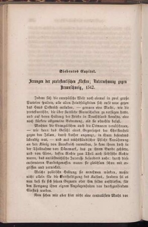 Siebentes Capitel. Irrungen der protestantischen Fürsten: Unternehmung gegen Braunschweig, 1542.