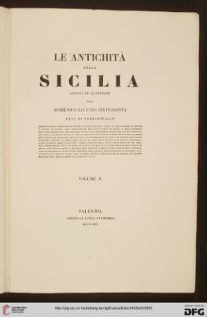 Band 5: Le antichità della Sicilia: Antichità di Catana