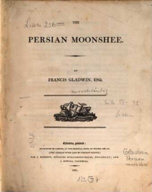 The Persian Moonshee