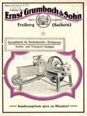 Strohschneide-, Reinigungs-, Sortier- und Transport-Anlagen