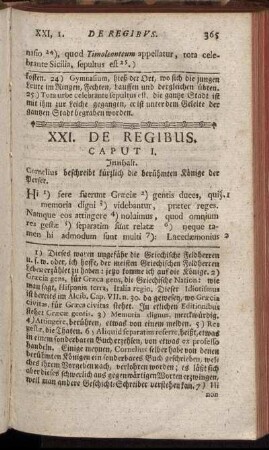 XXI. De Regibus.
