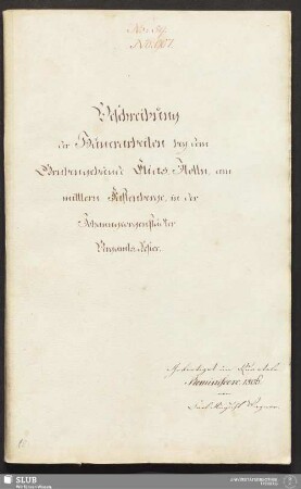 Beschreibung der Häuerarbeiten bey dem Grubengebäude Elias-Stolln, am mittlern Fastenberge, in der Johanngeorgenstädter Bergamts-Refier