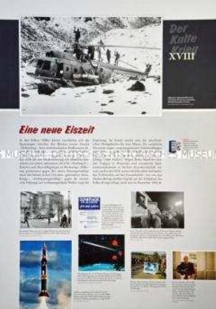 Schautafel Nr. 18 der Ausstellung "Der Kalte Krieg. Ursachen - Geschichte - Folgen", herausgegeben vom Berliner Kolleg Kalter Krieg und der Bundesstiftung zur Aufarbeitung der SED-Diktatur.