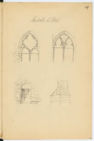 Petrikirche, Stendal: Details (aus: Skizzen- und Fotoalbum 7)