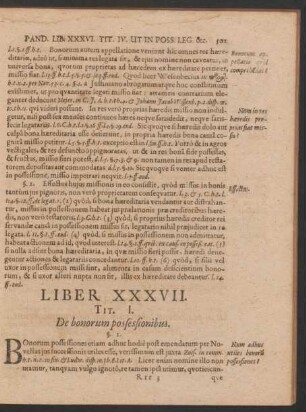 Liber XXXVII. - XXXIIX.