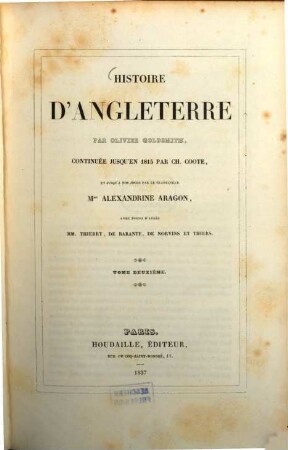 Histoire d'Angleterre, 2