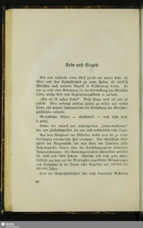 Erde und Eiszeit