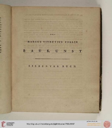 Siebentes Buch