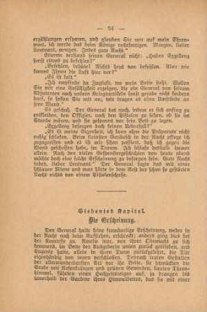 Siebentes Kapitel. Die Erscheinung
