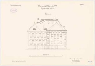 Universität Münster Physikalisches Institut: Aufriss Westansicht 1:100