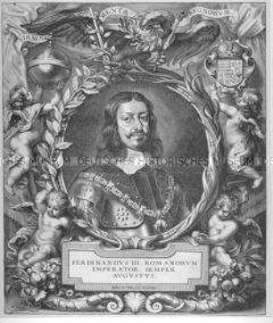 Bildnis von Kaiser Ferdinand III. - Abgesandter zur Friedenskonferenz in Münster 1648 (Westfälischer Friede)