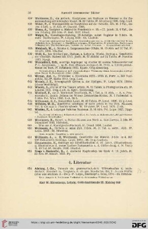 4. Literatur (Nr. 654 - 945)