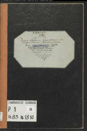 Zivilstandsregister der katholischen Gemeinde Bruchhausen, Kreis Höxter (GHT 1810) (Gemeinde: Katholische Gemeinde Bruchhausen)
