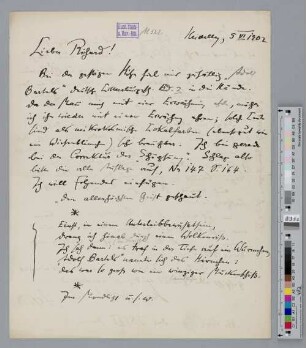 Brief an Richard Dehmel