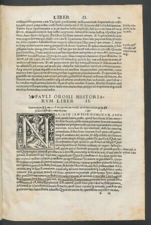 Pauli Orosii Historiarum Liber .II.