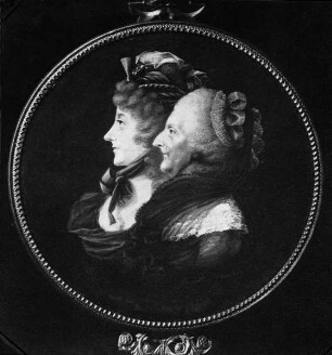 Herzogin Philippine Charlotte von Braunschweig mit ihrer Tochter Auguste Dorothee, Äbtissin von Gandersheim