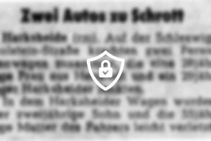 Zwei Autos zu Schrott