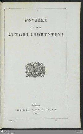 Novelle Di Alcuni Autori Fiorentini