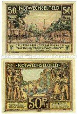 Notgeldserie Verein Hamburger Gastwirte