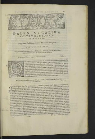 Galeni vocalium instrumentorum dissectio